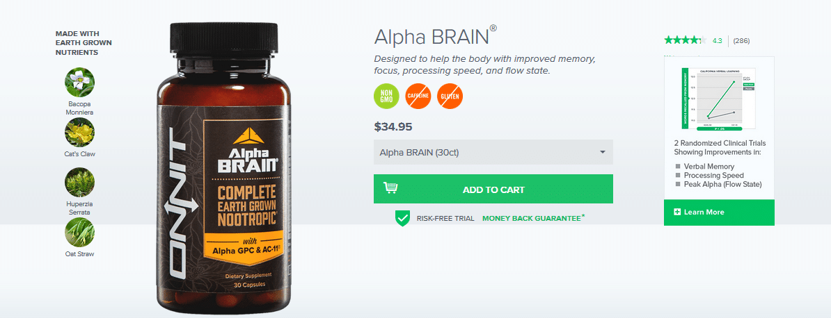 alpha brain reviews