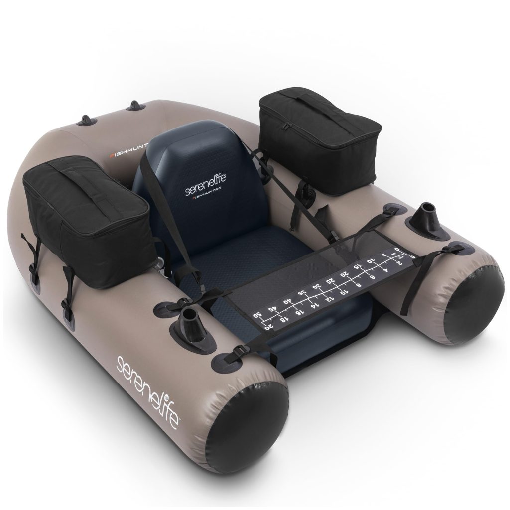 SereneLife Inflatable Fishing Float Tube